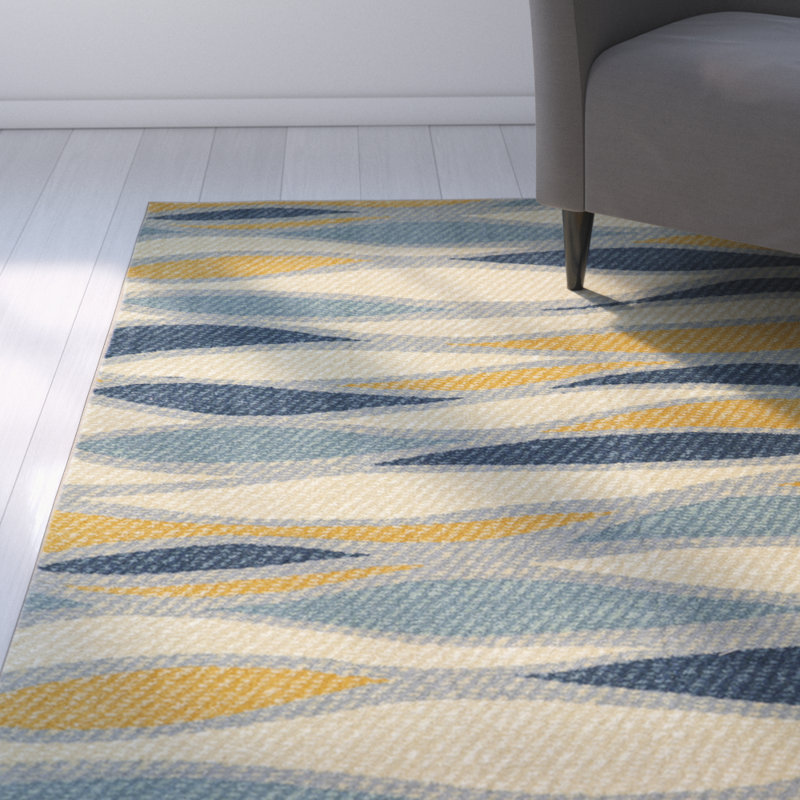 Oliver Centerville Blue/Beige Area Rug & Reviews Wayfair